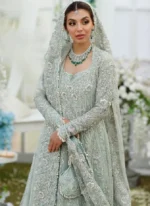 Aqua Bridal Frock with Lehenga Video