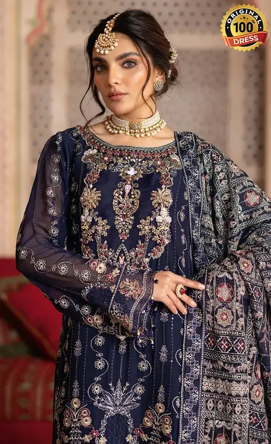 Embroidered Chiffon - T-306