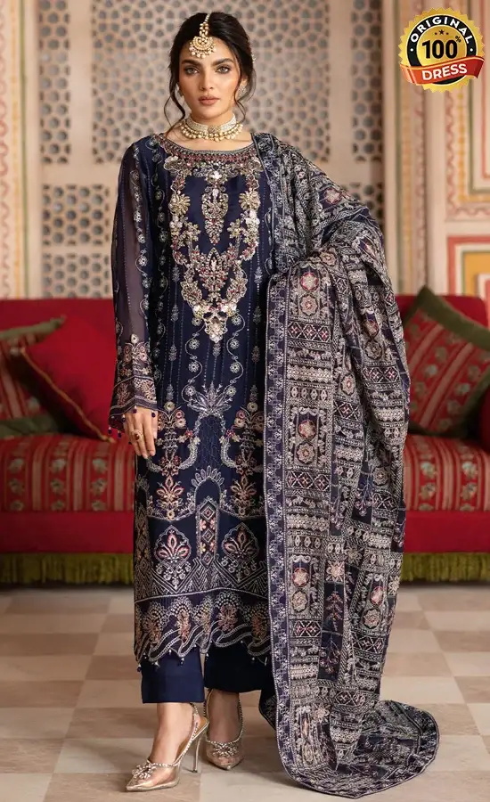 Embroidered Chiffon - T-306 Embroidered Chiffon - T-306