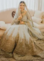 Ice Blue Nikkah Dress — product view 1