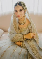 Ice Blue Nikkah Dress — product view 2