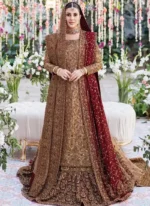 Rust and Gold Farshi Lehenga