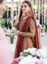 Rust and Gold Farshi Lehenga