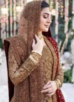 Rust and Gold Farshi Lehenga