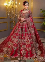 Burgundy Nikkah Lehenga