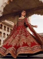 Red Nikkah Bridal Maxi