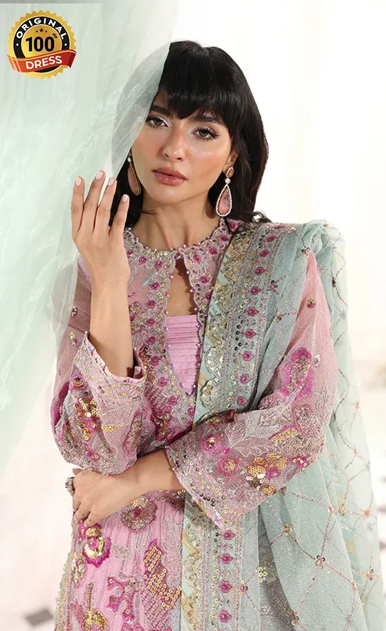AJUEV 11 — embroidered net, product view 3
