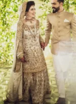Golden Nikkah Gharara