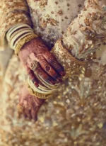 Golden Nikkah Gharara