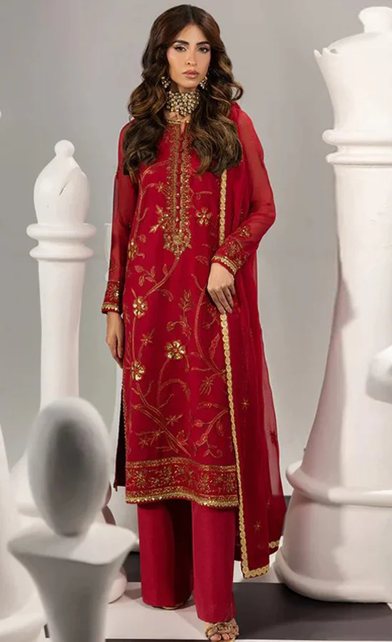 Embroidered Chiffon - AJIZL19 (2)