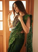 Green Bridal Saree (4)