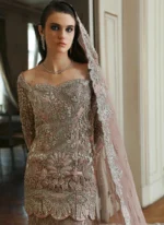 Pink Colour Mermaid Bridal Lehenga (6)