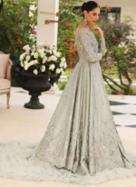 Silver Pakistani Wedding Gown (1)