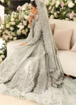 Silver Pakistani Wedding Gown (5)