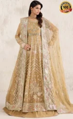Beige Lehenga For Wedding Guests s(1)