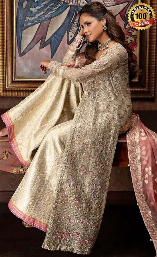 Embroidered Organza Jhilmil Dress (2)
