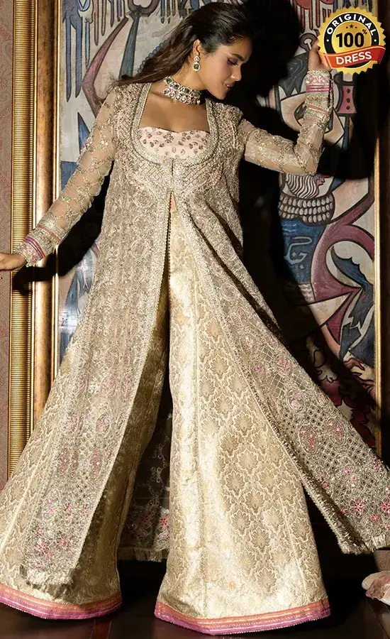Embroidered Organza Jhilmil Dress (4)