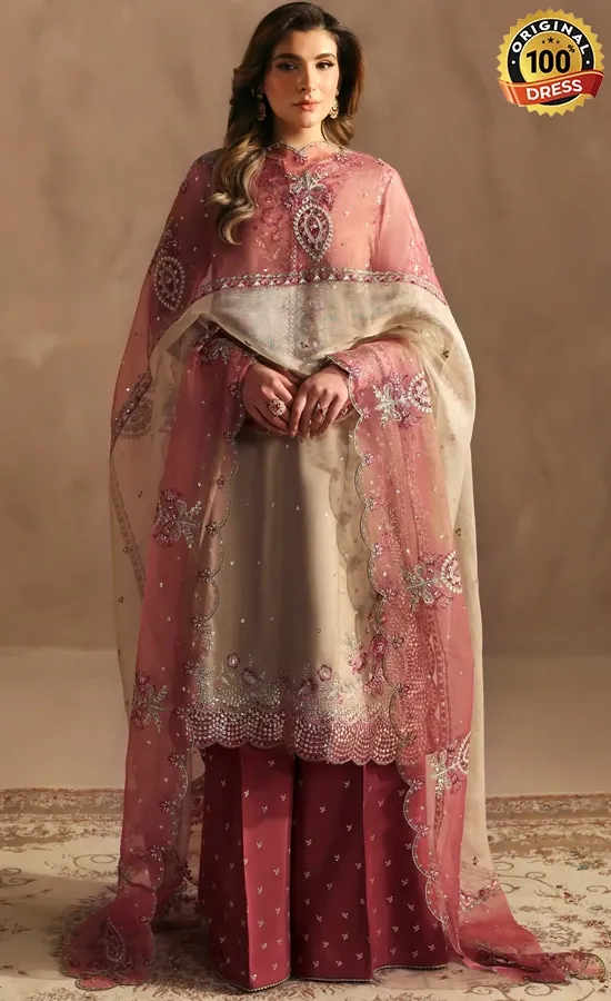 Jazmin Embroidered Rawsilk Taeen Dress (3) Jazmin Embroidered Rawsilk Taeen Dress (3)