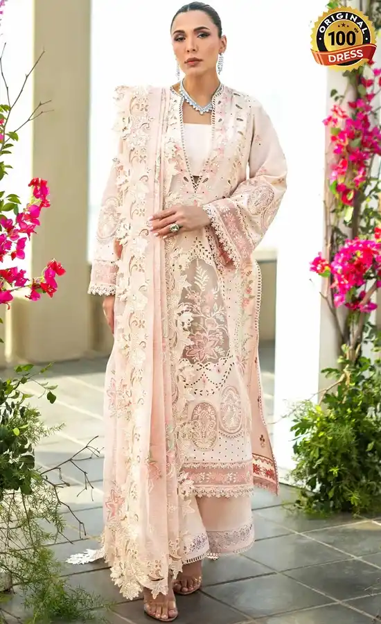 Akbar Aslam Embroidered Lawn Blenche Dress (2) Akbar Aslam Embroidered Lawn Blenche Dress (2)
