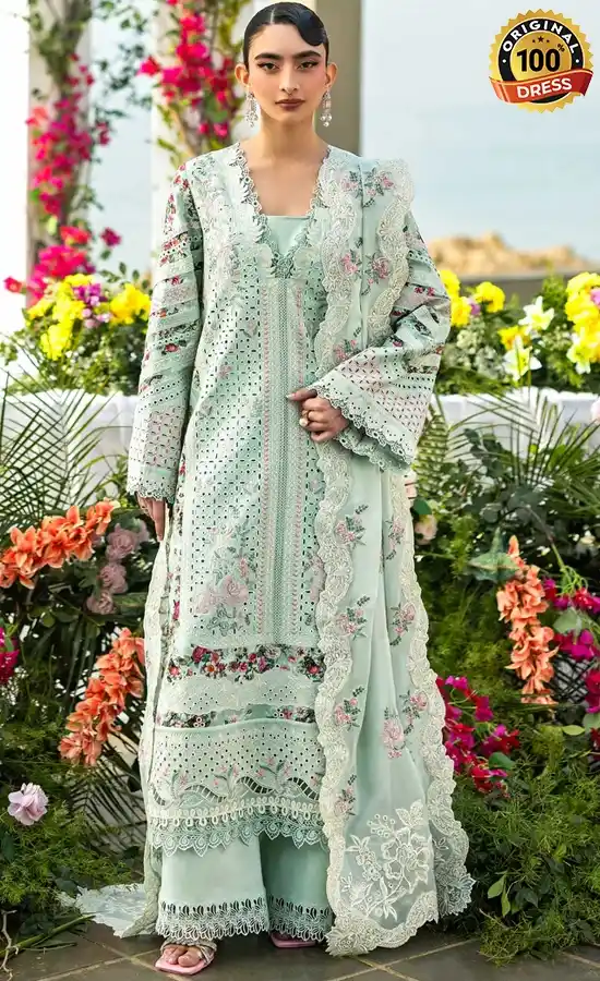 Akbar Aslam Embroidered Lawn Merlina Dress (4) Akbar Aslam Embroidered Lawn Merlina Dress (4)