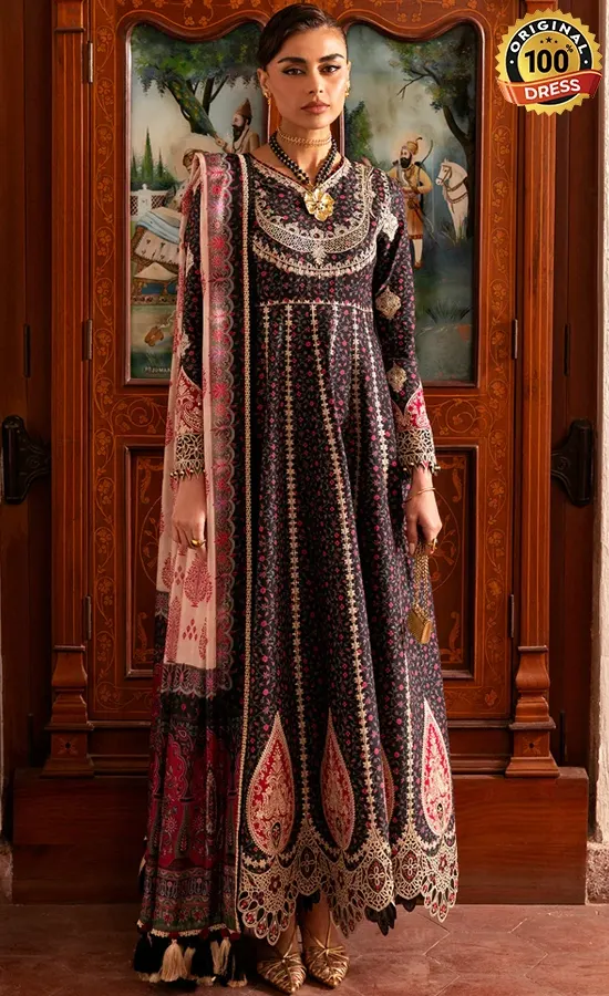 Jazmin Embroidered Lawn SL26-D09 Dress (2) Jazmin Embroidered Lawn SL26-D09 Dress (2)