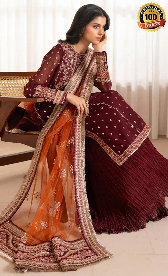 Jazmin Embroidered Chiffon Lisha Dress (1)