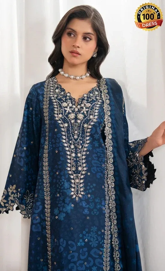 Jazmin Embroidered Rawsilk Ryelle Dress (4)