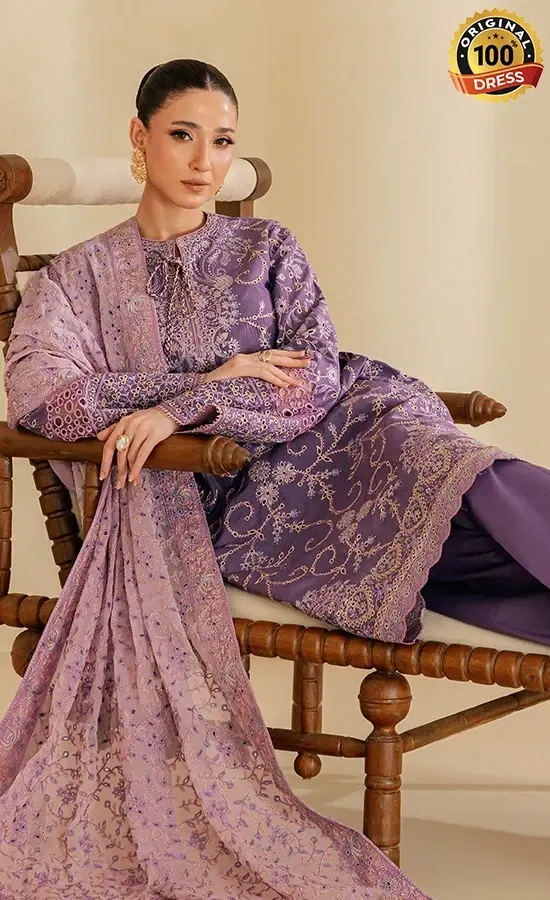 Aik Atelier Embroidered Lawn B2602A Dress (4)