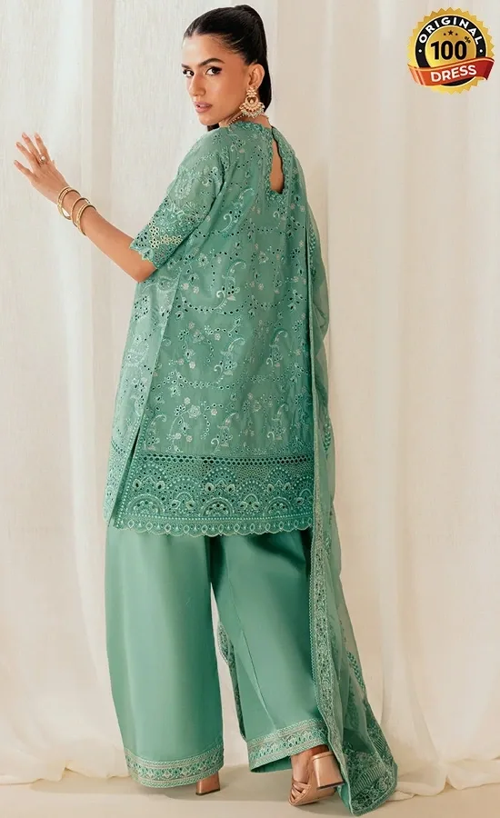 Aik Atelier Embroidered Organza B2603A Dress (4)