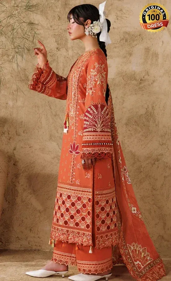 Akbar Aslam Embroidered Lawn Alpine Dress (1)