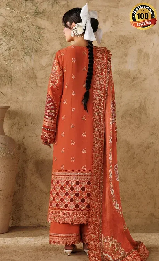 Akbar Aslam Embroidered Lawn Alpine Dress (3)
