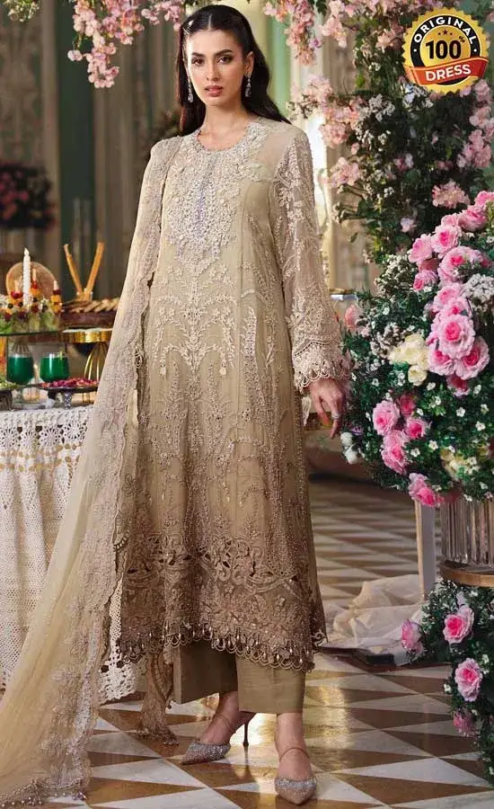 Maria B Embroidered Chiffon MPC-26-103 Dress (1) Maria B Embroidered Chiffon MPC-26-103 Dress (1)