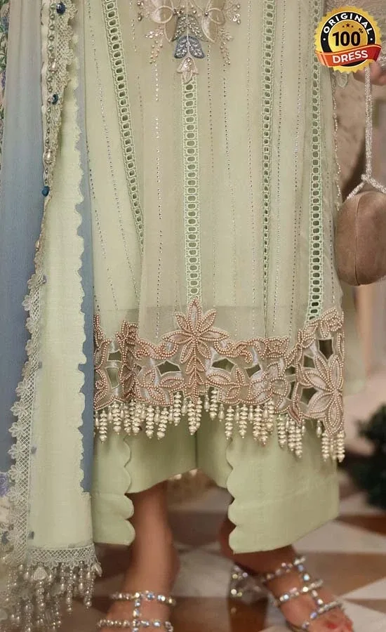 Maria B Embroidered Chiffon MPC-26-105 Dress (1)