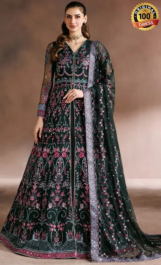 Zarif PK Emberoidered Net ZYR-PARWAN-03 Dress (4) Zarif PK Emberoidered Net ZYR-PARWAN-03 Dress (4)