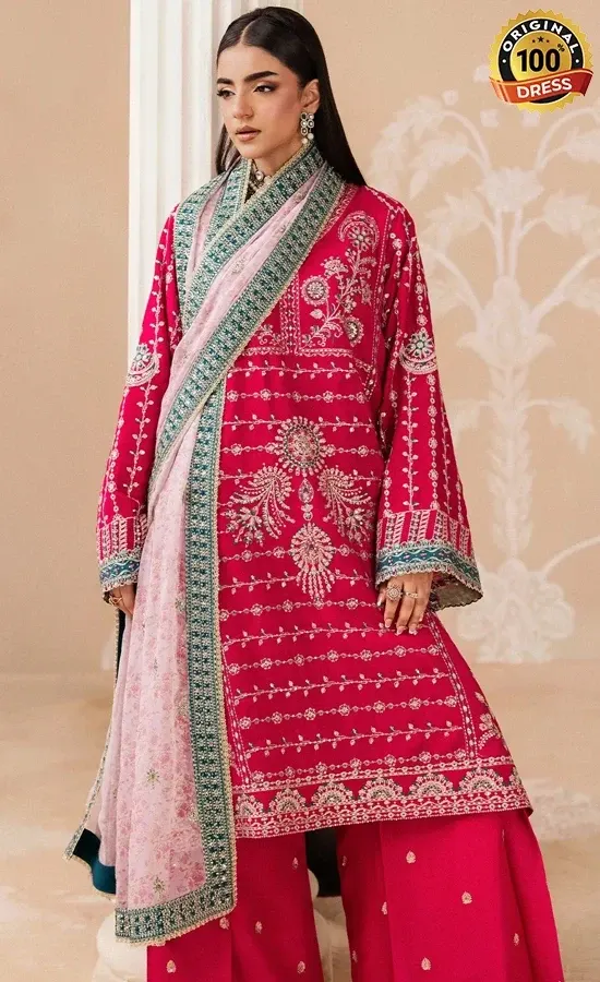 Aik Atelier Embroidered Medium Silk B2606 Dress (2)