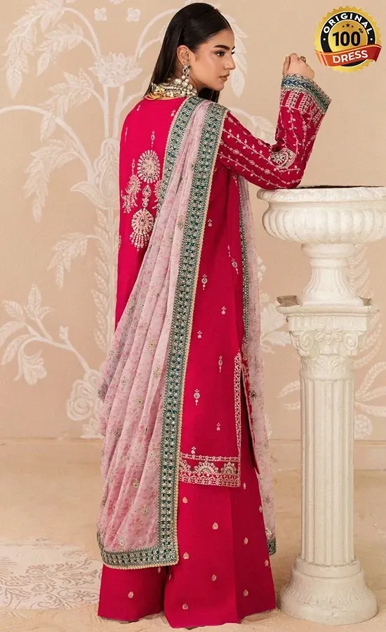 Aik Atelier Embroidered Medium Silk B2606 Dress (3)