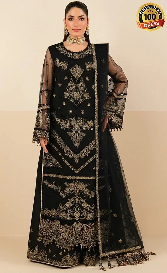 Alizeh PK Embroidered Net Anmol Dress (1) Alizeh PK Embroidered Net Anmol Dress (1)