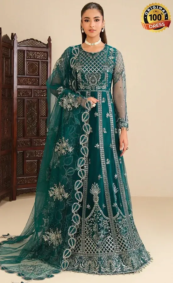 Alizeh PK Embroidered Net Janaan Dress (2) Alizeh PK Embroidered Net Janaan Dress (2)