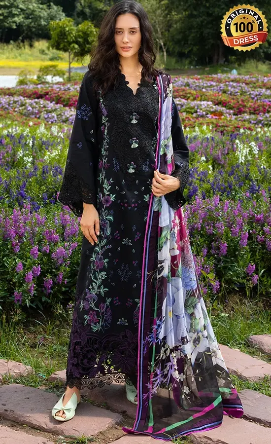 Mushq PK Embroidered Lawn Garden Lullaby Dress (3)