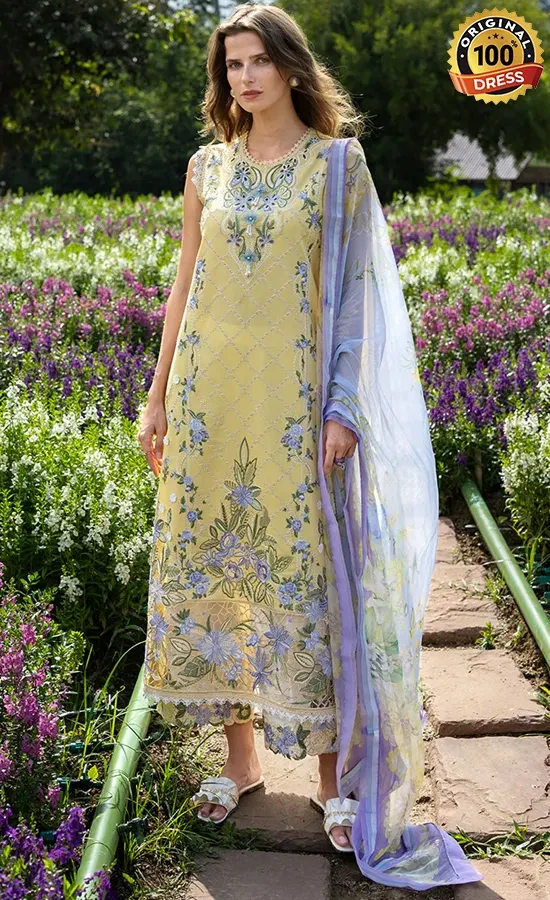 Mushq PK Embroidered Lawn Sunlit Meadow Dress (2) Mushq PK Embroidered Lawn Sunlit Meadow Dress (2)
