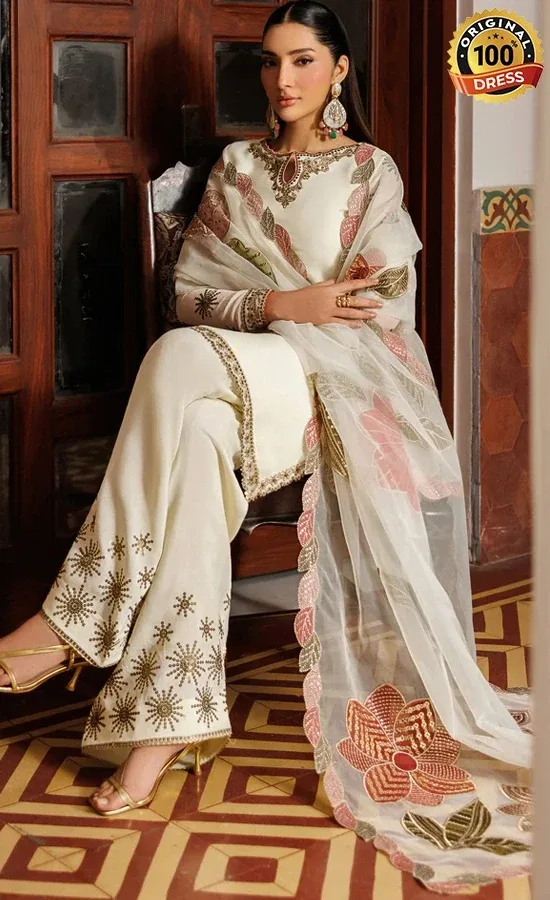 Zarif PK Emberoidered Chiffon Amani Dress (2)