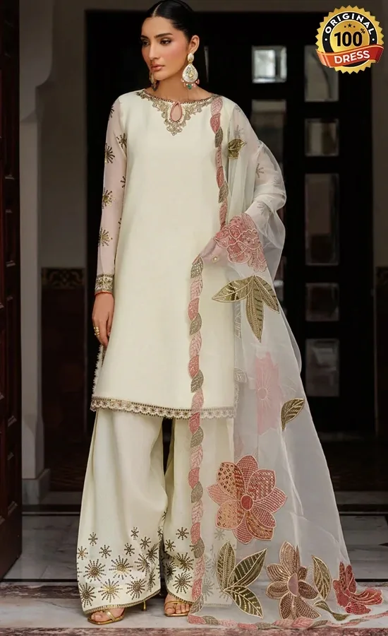 Zarif PK Emberoidered Chiffon Amani Dress (3) Zarif PK Emberoidered Chiffon Amani Dress (3)