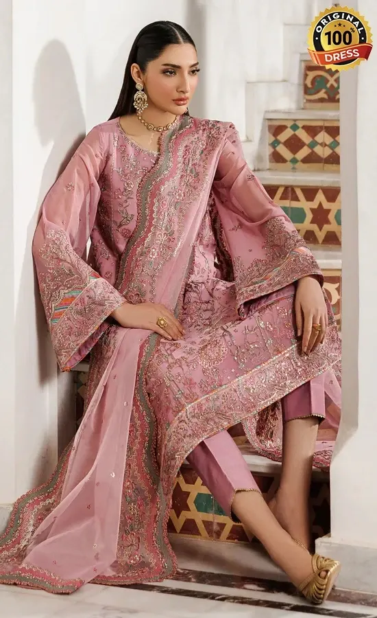Zarif PK Emberoidered Chiffon Shayra Dress (3)