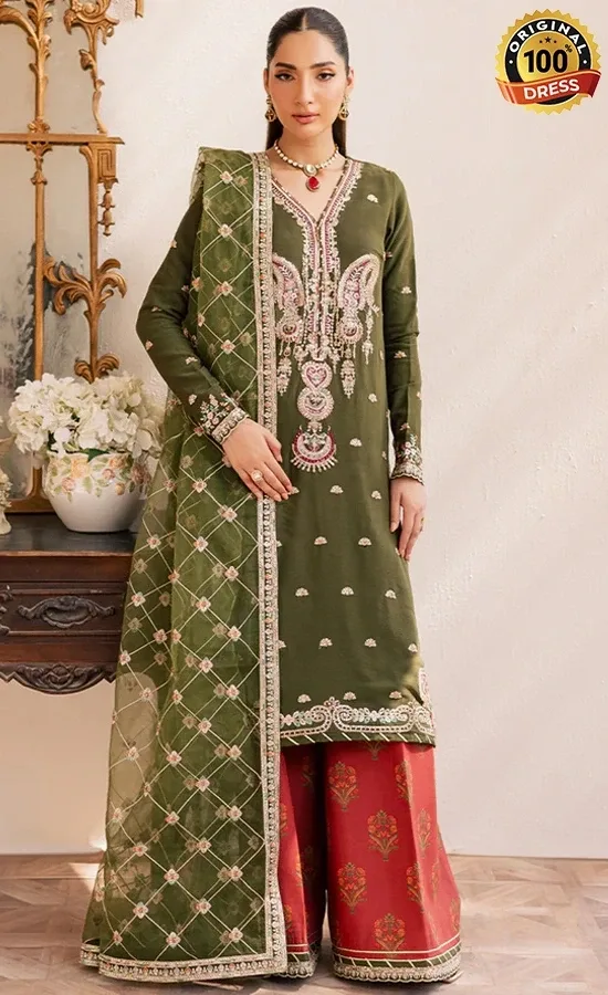 Embroidered Chiffon Oraya Dress (2) Embroidered Chiffon Oraya Dress (2)