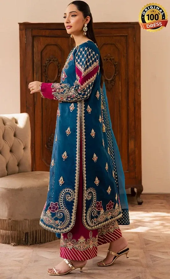 Embroidered Organza Avoir Dress (3)