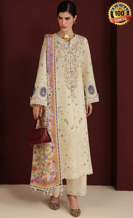 Jazmin Embroidered Lawn IL26-D01 Dress (4)