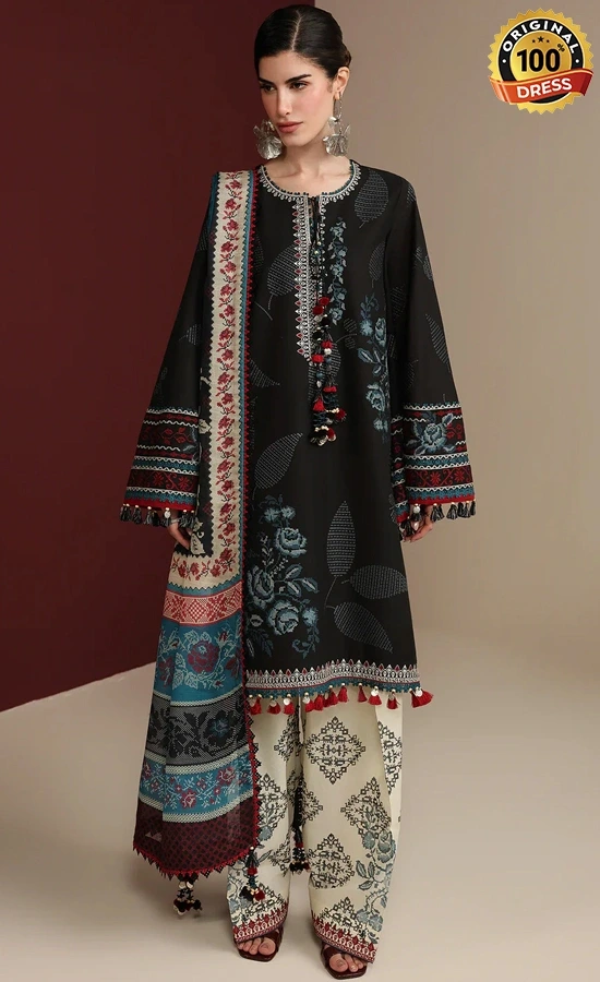 Jazmin Embroidered Lawn IL26-D05 Dress (2)