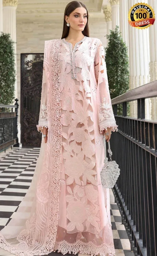 Maria B Embroidered Lawn EL-26-02 Dress (1) Maria B Embroidered Lawn EL-26-02 Dress (1)