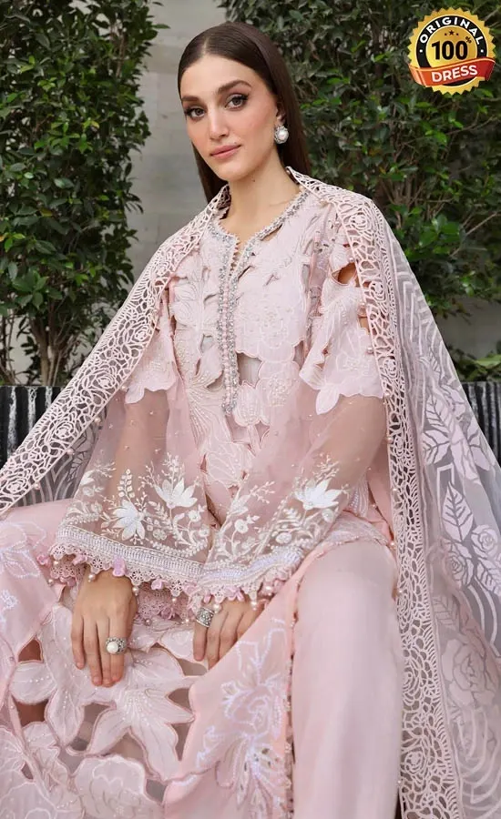 Maria B Embroidered Lawn EL-26-02 Dress (3)