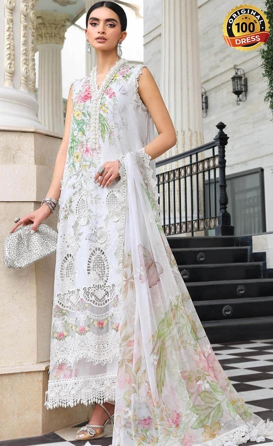 Maria B Embroidered Lawn EL-26-03 Dress (2)
